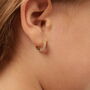 Gold Galaxy Huggie Hoop Earrings, thumbnail 5 of 12