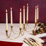 Gold Wave Candle Holder Centrepiece, thumbnail 1 of 3