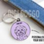 Bichon Frise Outline ID Tag, thumbnail 2 of 4