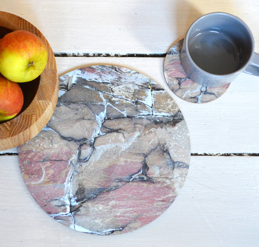 Round Earthy Placemats, Set Of Four By Ruth Holly