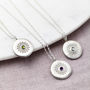 Personalised Sterling Silver Birthstone Necklace, thumbnail 1 of 6
