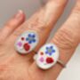 Ring With Real Flowers In Marie Antoinette Style, thumbnail 4 of 12