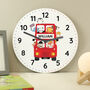 Personalised London Bus Wooden Clock, thumbnail 5 of 5