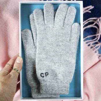 Personalised Womens Cashmere Wool Winter Gloves Gift, 3 of 10