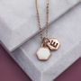 Small Enamel Charm Necklace With Christmas Gift Card, thumbnail 3 of 3
