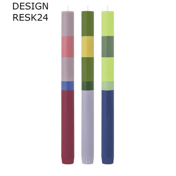 Dinner Candle Sets Of Three Multi Colour Taper Candles, 4 of 9