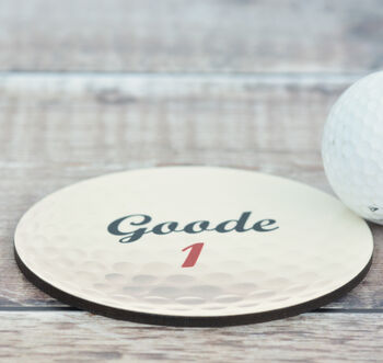 Personalised Golf Ball Coaster, 3 of 4