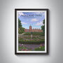 Holland Park London Travel Poster Art Print, thumbnail 1 of 8