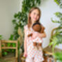 Girls Cotton Short Frilly Pyjama Set In Fox Print, thumbnail 1 of 6