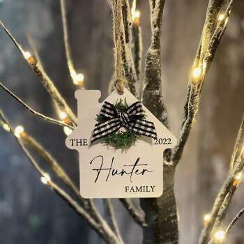 Personalised Family Surname Christmas Decoration, 2 of 2