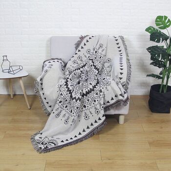 Boho Mandala Blanket Or Furniture Throw, 2 of 5