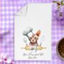 Personalised Cat In Chef Hat Gift Tea Towel, thumbnail 12 of 12