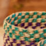 Check Seagrass Basket, thumbnail 4 of 4