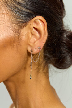 Splash Double Post Earring With Drop, 7 of 11