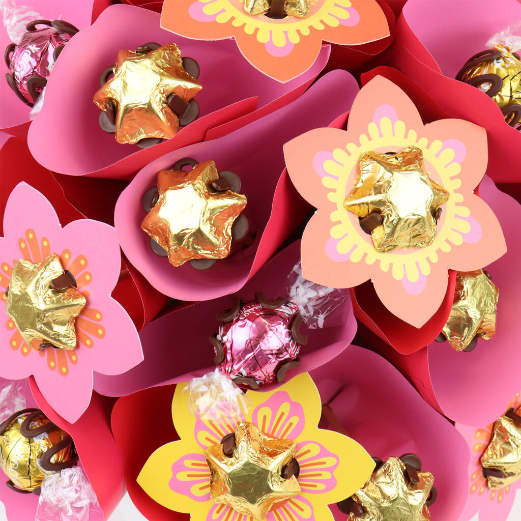 Grand Sunrise Chocolate Flower Arrangement By Edible Blooms | notonthehighstreet.com