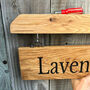 Engraved Hanging Oak Sign Post, thumbnail 9 of 12