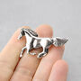 Sterling Silver Horse Brooch, thumbnail 2 of 8