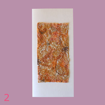 Reusable Handmade Greetings Cards Tall Blank Inside Or Optional Handwritten Message, 5 of 8