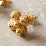 Ethnic Detailed Filigree Gold Plated Stud Earrings, thumbnail 5 of 7