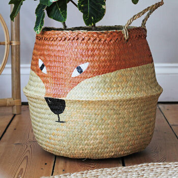 Fox Seagrass Basket, 2 of 3