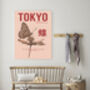 Pink Butterfly Tokyo Art Print, thumbnail 2 of 3