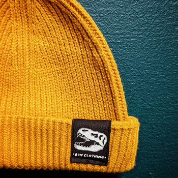 Organic, Recycled T Rex Design Harbour Beanie, 2 of 4
