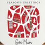 Personalised Red Christmas Bauble With London Design Keepsake Gift, thumbnail 5 of 5