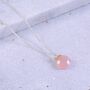 Pink Chalcedony Silver Necklace, thumbnail 1 of 5
