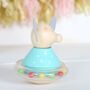 Elephant Tumbler Rattle Toy And Personalised Bag, thumbnail 5 of 5