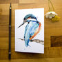 Inky Kingfisher Notebook, thumbnail 1 of 7