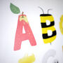 Colourful Illustrated Alphabet Print, thumbnail 3 of 9