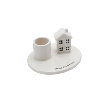 Send With Love Ceramic House Candlestick Holder, 4 of 4