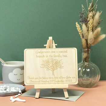 Personalised Godparents Thank You Card, 9 of 11