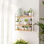 Adjustable Layer Three Tier Bamboo Bathroom Shelf Rack, thumbnail 4 of 9