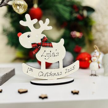 Baby's 1st Christmas 2025 Reindeer Decoration, 5 of 11