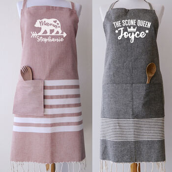 Personalised Pure Cotton Kitchen Apron, 7 of 12