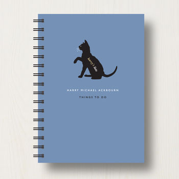 Personalised Cat Lover's Journal Or Notebook, 8 of 10