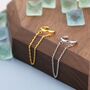 Sterling Silver Ear Cuff With Dangling Chain, thumbnail 7 of 8