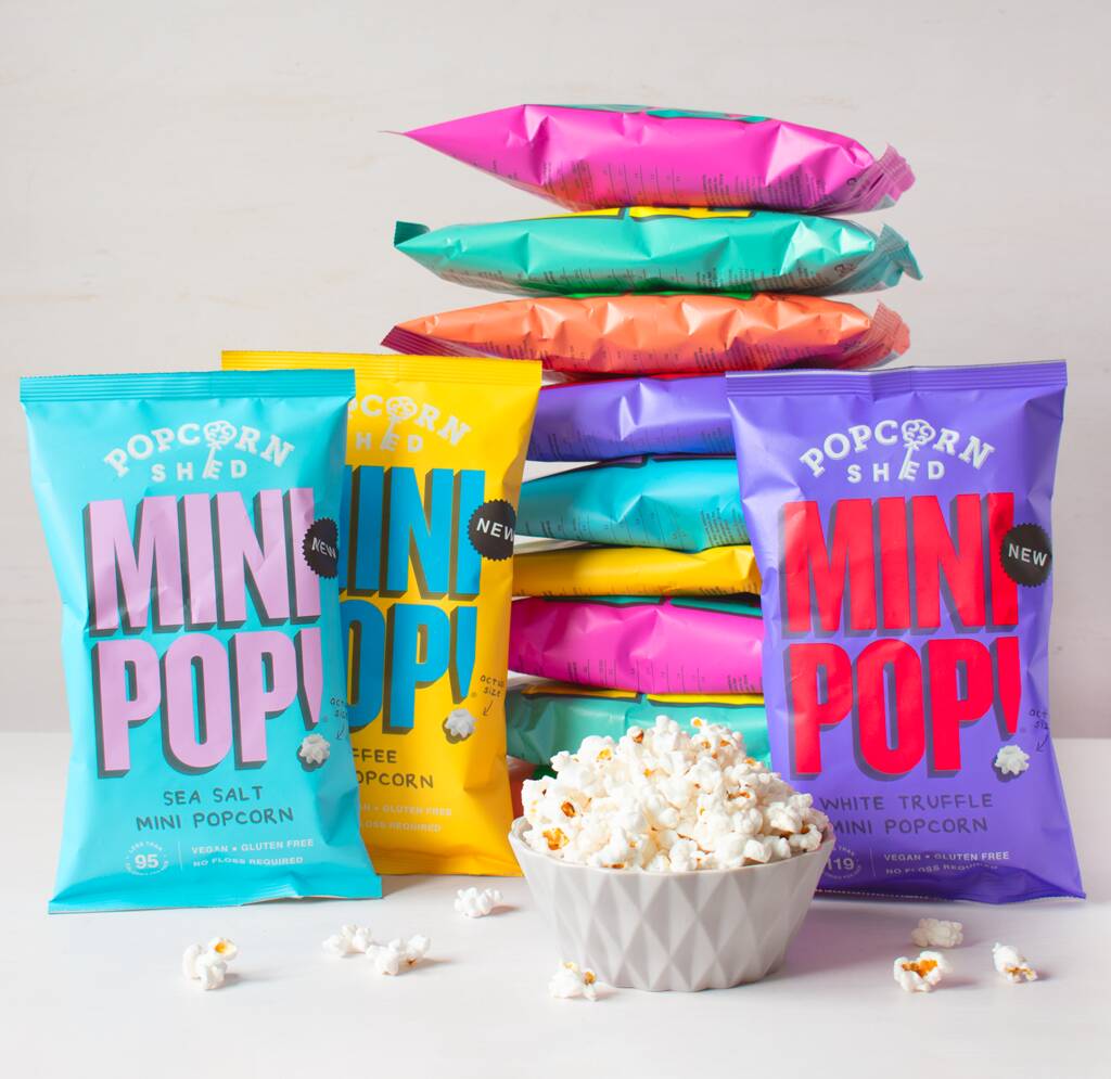 Vegan Popcorn Tasting Selection: Six Delicious Flavours, 1 of 4