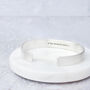 Personalised Solid Silver Coordinate Bangle, thumbnail 2 of 5