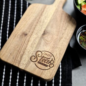 Natural Wood Chopping Board – Father's Day Gift, 6 of 11
