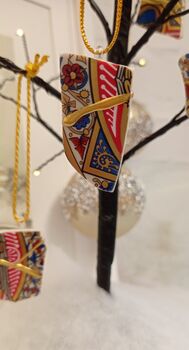 Hornsea Pottery Christmas Tree Decorations, 5 of 11