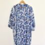 Wrap Kimono In Kirby Block Print, thumbnail 5 of 5