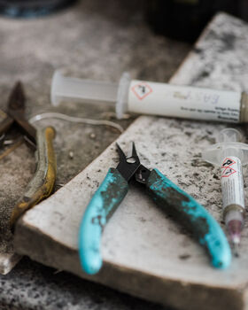 Fingerprint Heart Charm Toggle Clasp Bracelet, 8 of 9