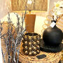 Bronze Bobble Ceramic Vase Hurricane Lantern, thumbnail 2 of 5