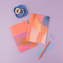 A5 Lined Notebook Abstract Pink, thumbnail 4 of 4