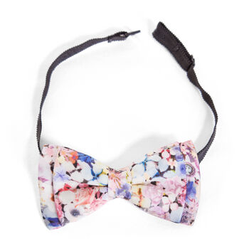 Tiny Blooms Silk Bow Tie, Pocket Square, 2 of 6