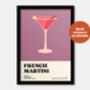 French Martini Print, thumbnail 2 of 7