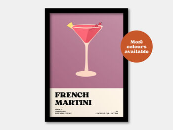 French Martini Print, 2 of 7