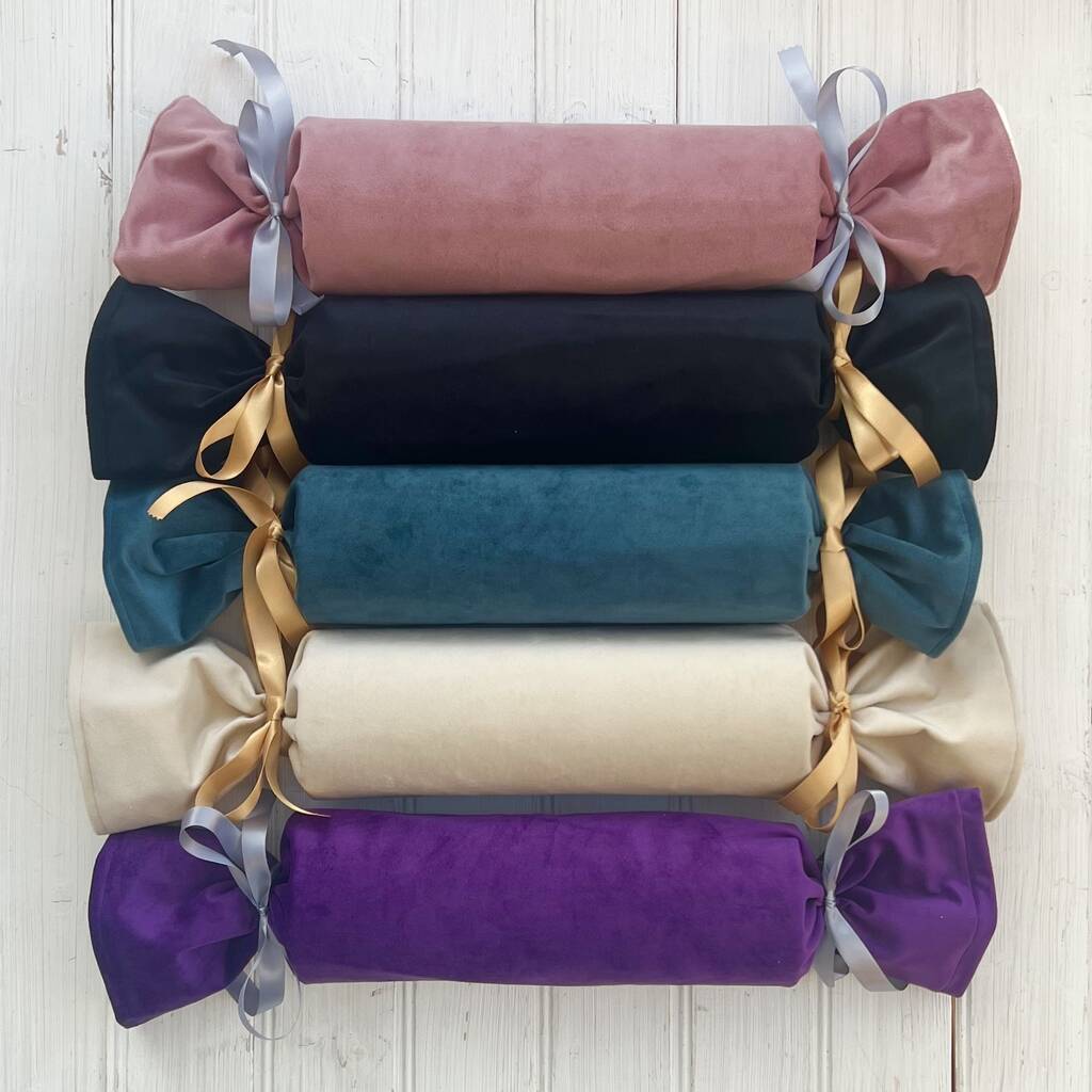 Personalised Giant Velvet Fillable Christmas Cracker, 1 of 4